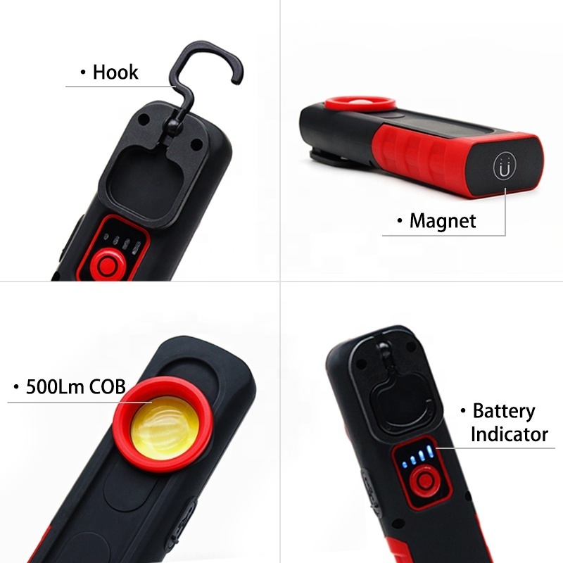 CR Rechargeable Cordless Inspection LED Flashlight For Car Polishing