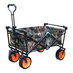 Outdoor Garden Multipurpose Micro Collapsible Foldable Utility Beach Trolley Cart Camping Folding Wagon