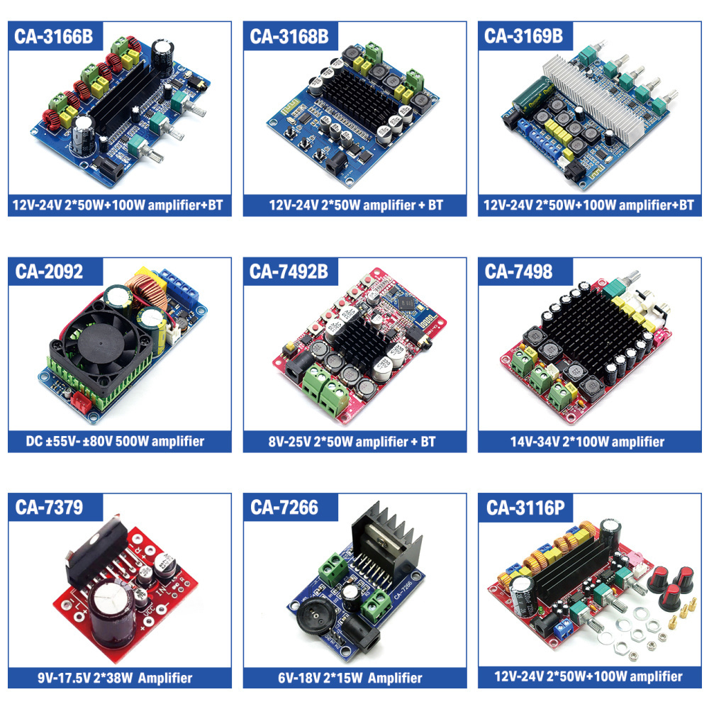 IRS2092S 500W Class D HIFI Power Amplifier Board Mono Channel Digital Amplifier for Home Audio Speaker 5V Voltage