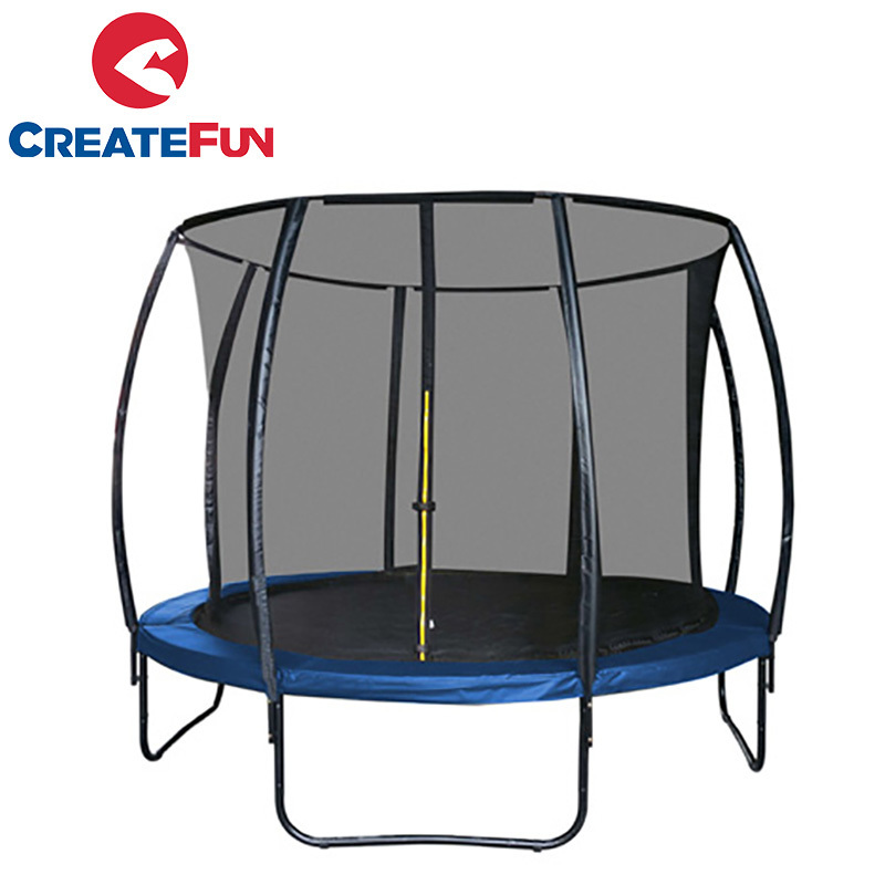 CreateFun Hot Size 12FT Large Round Cheap kids Trampoline With Safety Enclosure Net