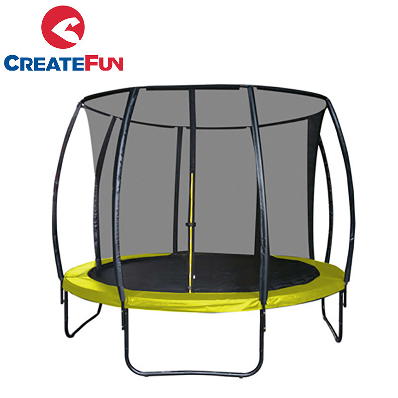 CreateFun Hot Size 12FT Large Round Cheap kids Trampoline With Safety Enclosure Net