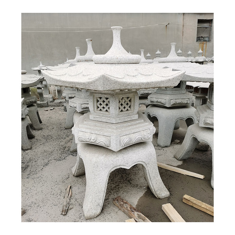 Hand-made Japanese style JN001  for home and garden  decoration outdoor lighting carved stone lantern