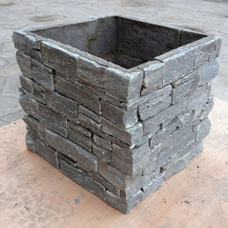 Slate Columns variety color HBNP series-3 natural slate columns stone for wall ...