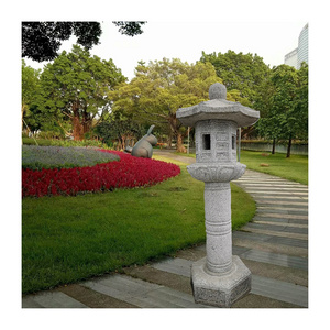 Hand-made JN005 Japanese style for decoration garden and outdoor carved stone lantern