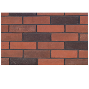 red and black color ZE02 for exterior and interior wall decoration of artificial culture brick ledgestone