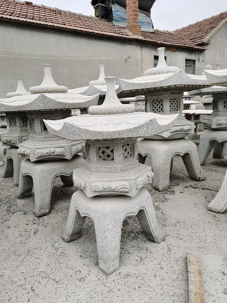 Hand-made Japanese style JN001  for home and garden  decoration outdoor lighting carved stone lantern