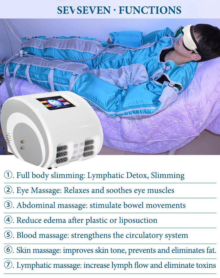 full body compression boots air massage pressotherapy pressotherapie professionnel pressotherapy lymphatic drainage machine