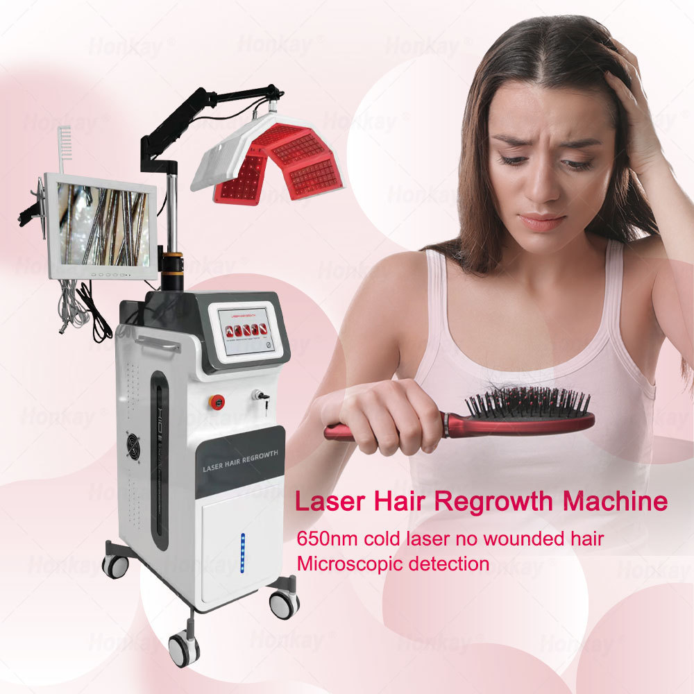 Professional Diode Laser Hair Growth Machine High Frequency Laser Hair Growth Anti-hait Grow Machine