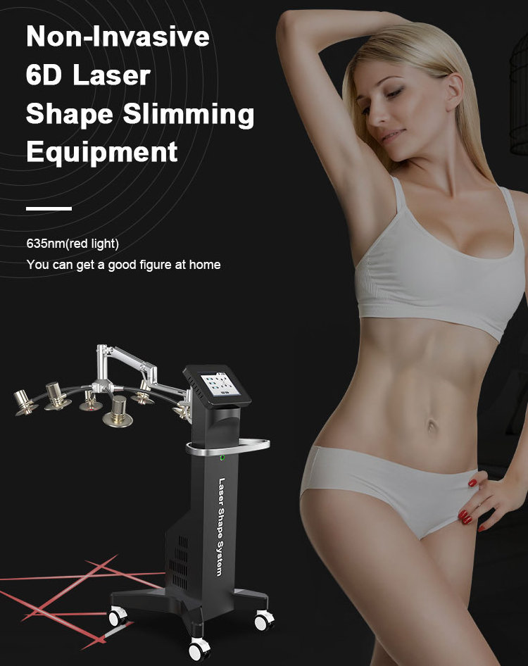 6d laser shape and slimming maquina lipolaser body contouring machine