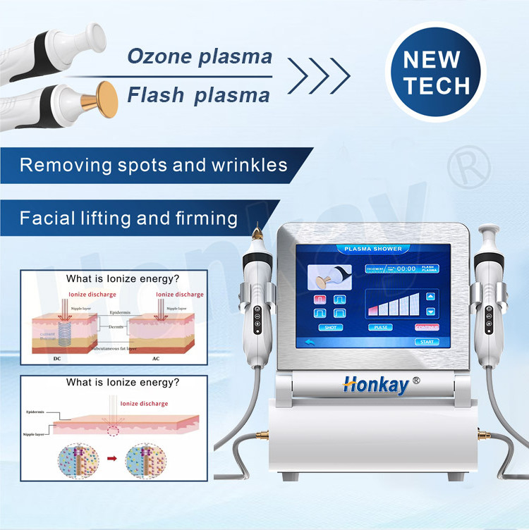 Newest Arrived 2 In1 Ozone Acne plasma beauty pen Laser Effective For Eyelids Lifting To India Pit Skin Care Beauty Machine