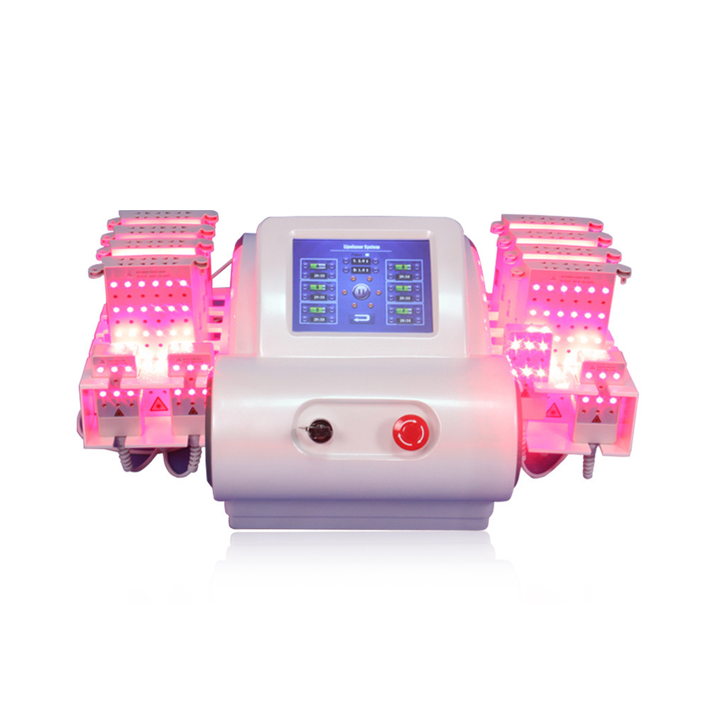 Dual wavelength diode laser 4D Lipolaser slimming machine for body shaping