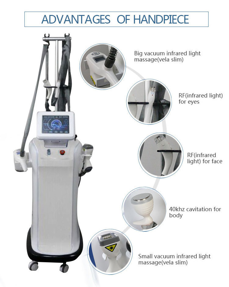 Vela Machine Vacuum Roller RF Machine Face Lift Body Shaping Machine Price For Sale