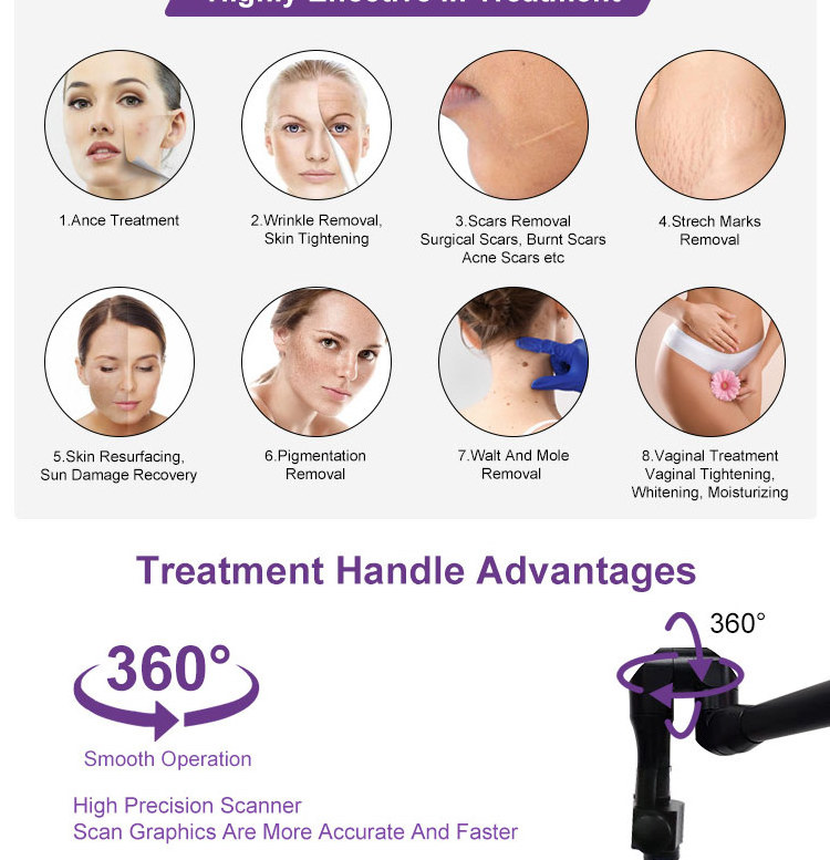 fractional co2 laser scar removal machine acne scar removal machine for skin rejuvenation emoval pigmentation