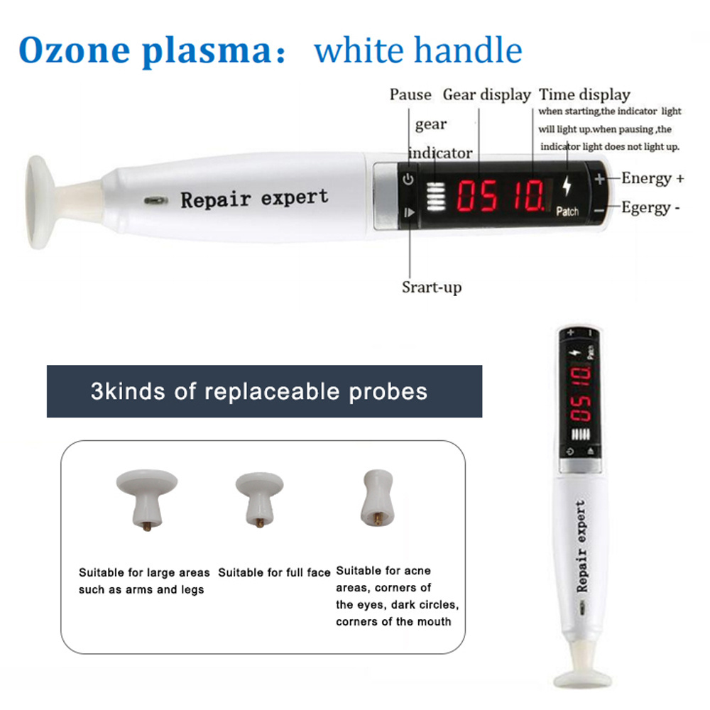 2024 New 2 in 1 Skin Whitening Plasma acne removal Jett Ozone Machine Beauty Plasma Pen Eye Lift For Acne and Spots Removal