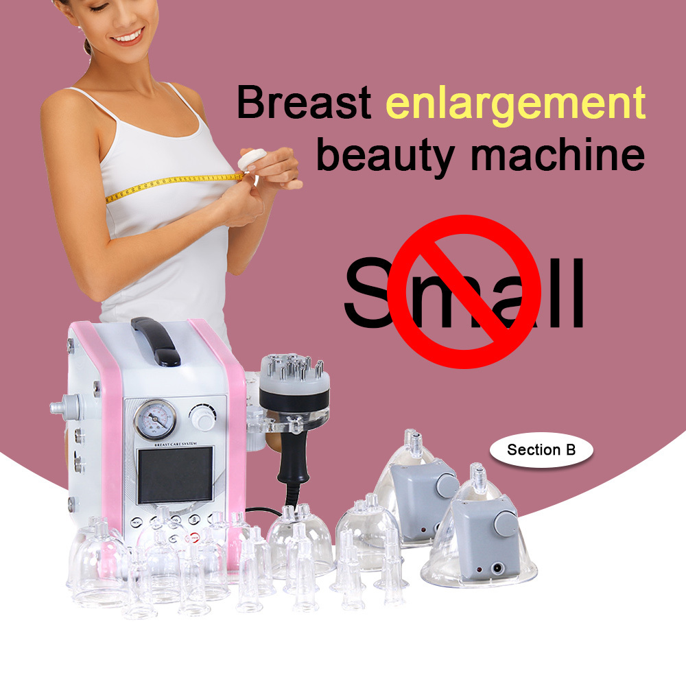 Vacuum buttocks breast enhancement body shape slimming  system butt lifting vacuum cupping therapy enlargement chest machine