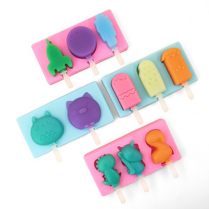 DIY ice cream silicone mold fruit Popsicle mold Household children's Popsicle food grade cartoon creative model