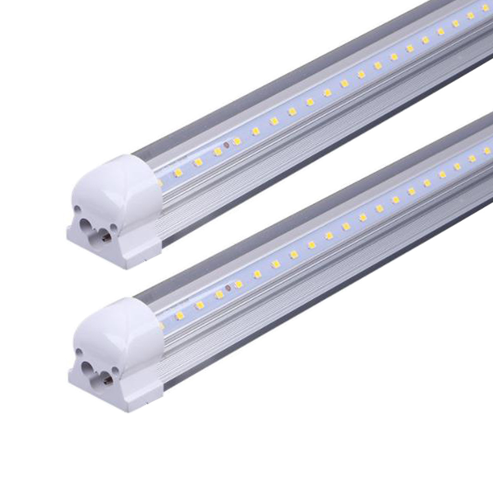 Linkable 300 degree beam angle V shape T8 1.2M 4 foot  40W led tube  lights LED shop light for garage kichen and super market