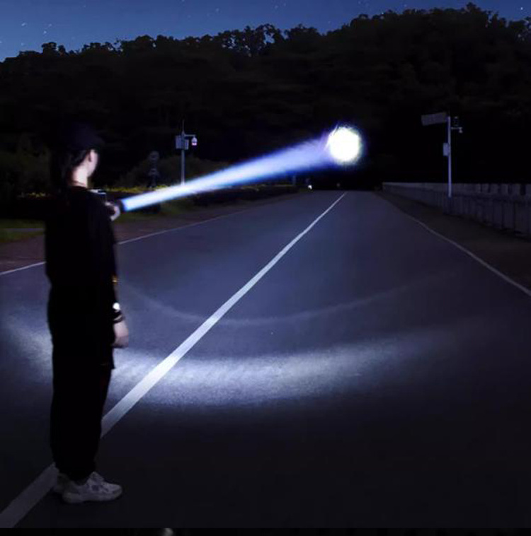 High Lumen High precision 300M Long Range Powerful  laser 13W 15W Led Torch Tactical Waterproof Rechargeable LED Flashlights