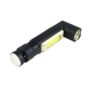 multifunction cob red white  led torch light  aluminum 15W magnet led flashlight 90 rotation degree flashlights USB rechargeable