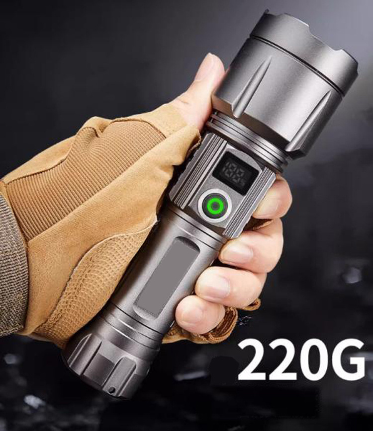 High Lumen High precision 300M Long Range Powerful  laser 13W 15W Led Torch Tactical Waterproof Rechargeable LED Flashlights