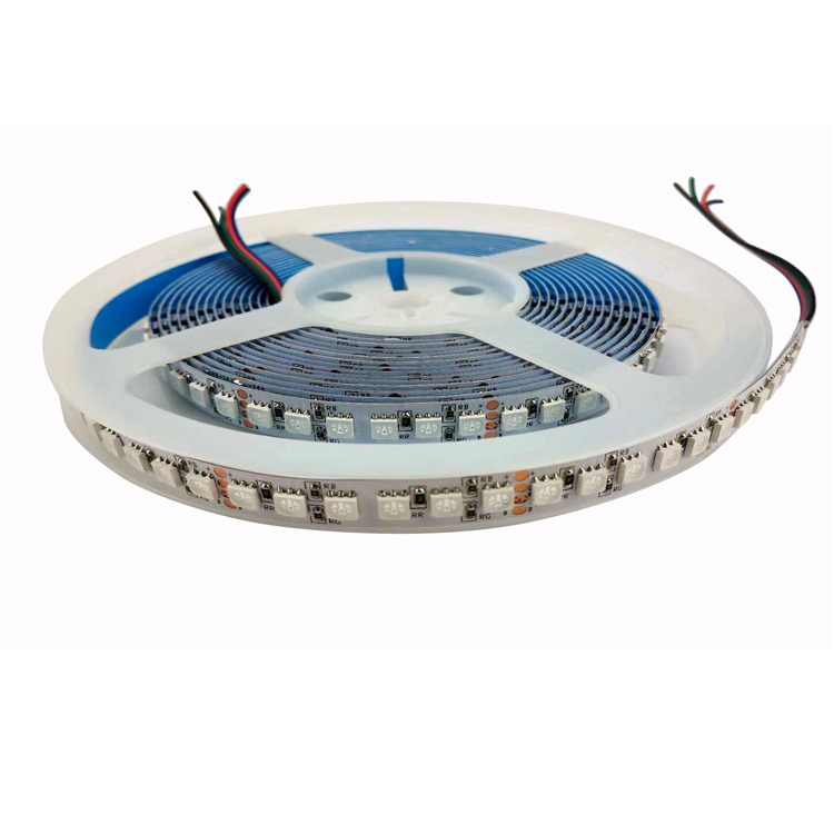 Color changing 100m DC 12V 24V 5050 RGB LED strip light 5M per roll for advertisement lighting