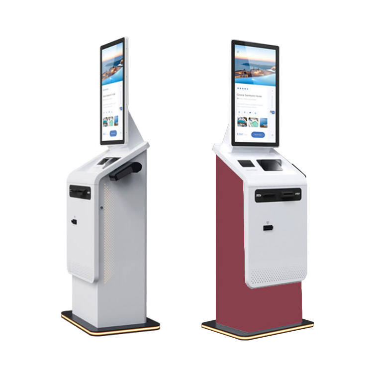 Crtly parking hotel check in kiosks self payment smart  cash/card payment check cashing kiosk currency exchange machine