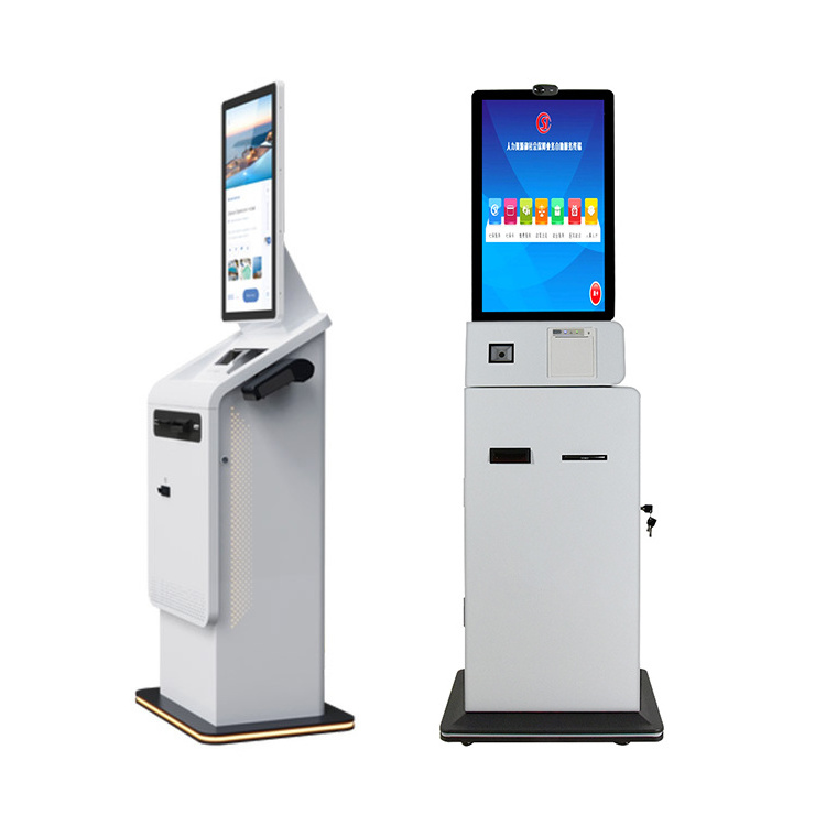 Crtly hotel check in kiosk cash recycler machine currency exchange machine passport kiosk machine accepts cash payments