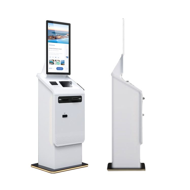 Crtly Airport hotel casino passport reader cash dispenser ticket credit card payment Kiosk currency exchange Kiosk machine