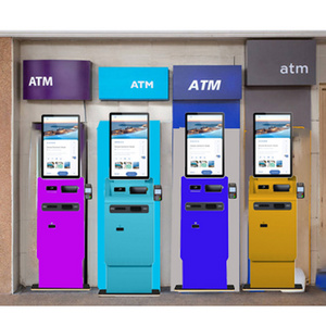 Crtly 32 inch self automatic cash machine self service payment kiosks machine cash recycler kiosk manufacture atm machine