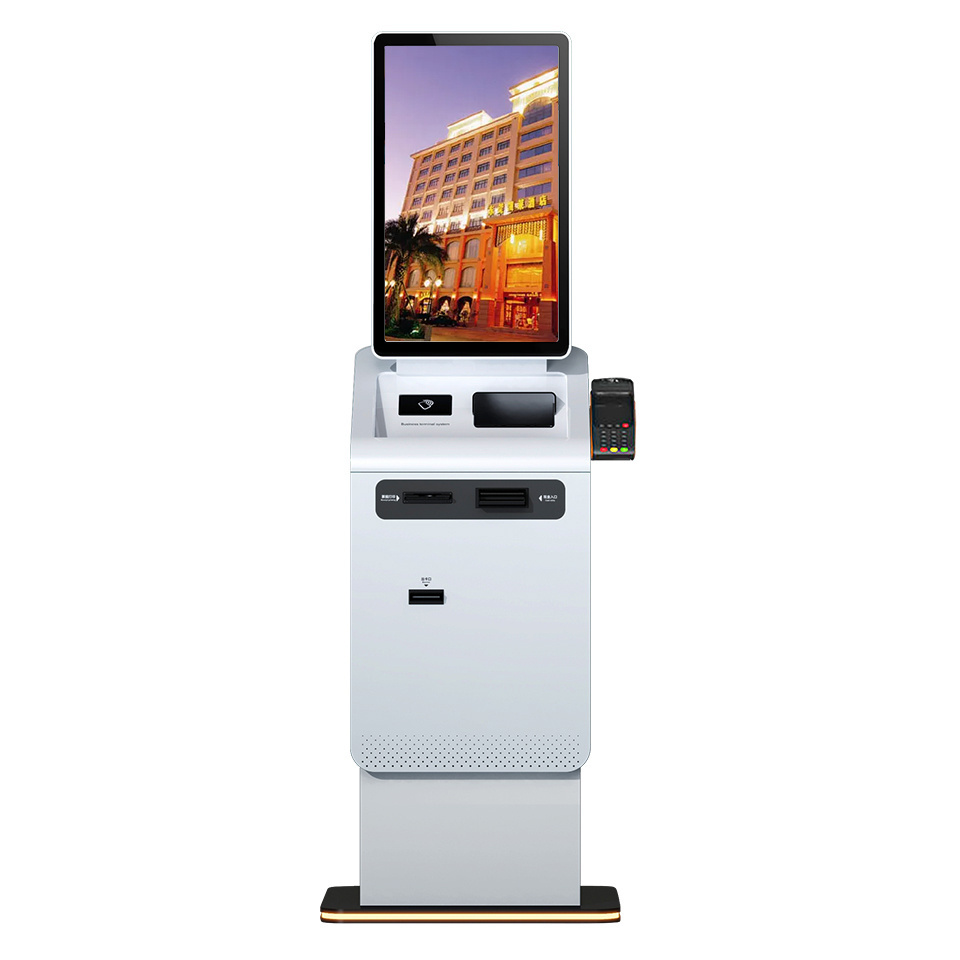 Crtly Airport hotel casino passport reader cash dispenser ticket credit card payment Kiosk currency exchange Kiosk machine