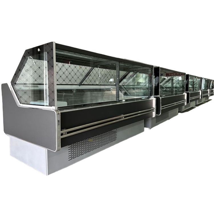 Meat Deli Display Freezer Refrigerated Deli Cases Hot Food Display Cabinet Blast Freezer For Meat