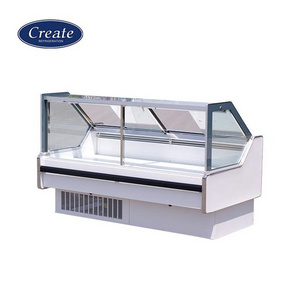 Meat Deli Display Freezer Refrigerated Deli Cases Hot Food Display Cabinet Blast Freezer For Meat