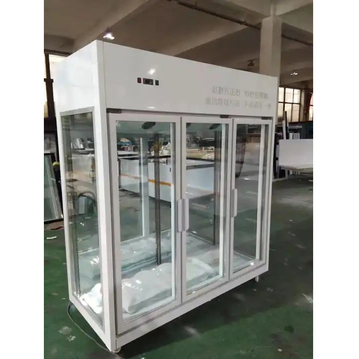 New Style cooler Vertical Glass Door Flower Vegetables Display Fridge  Commercial Flower display refrigerator cabinet