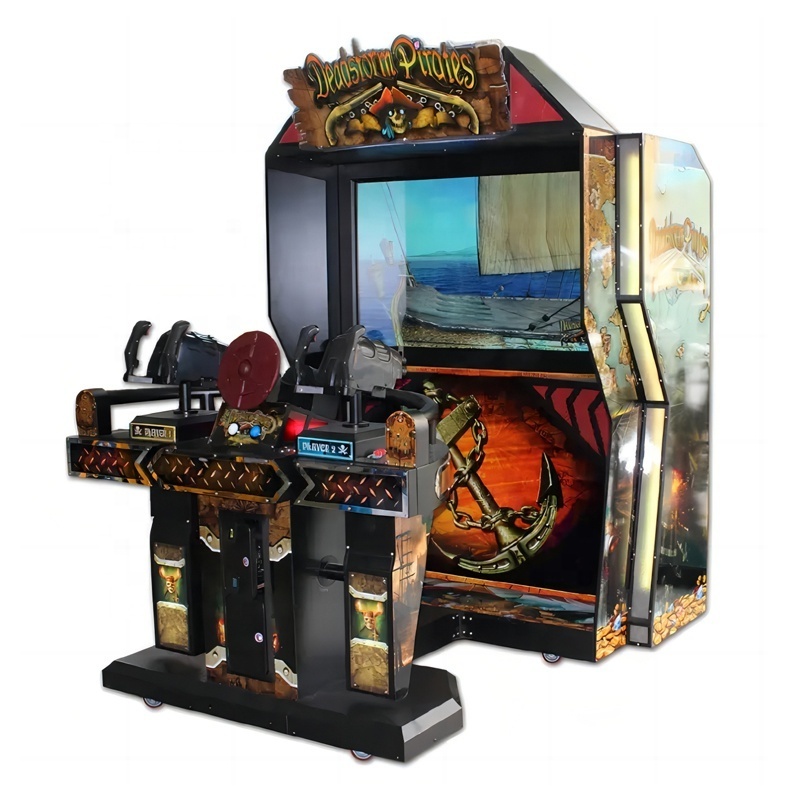 55inch LCD Arcade Game Center Shooting Simulator Machine Coin Operated Dead Storm Pirate Gun Shooting Machine