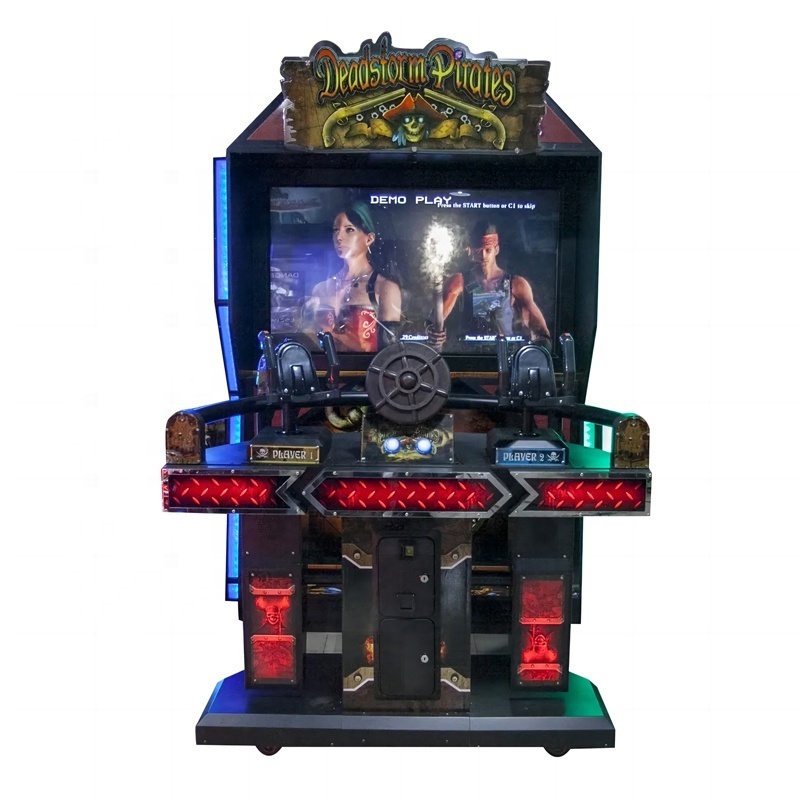 55inch LCD Arcade Game Center Shooting Simulator Machine Coin Operated Dead Storm Pirate Gun Shooting Machine