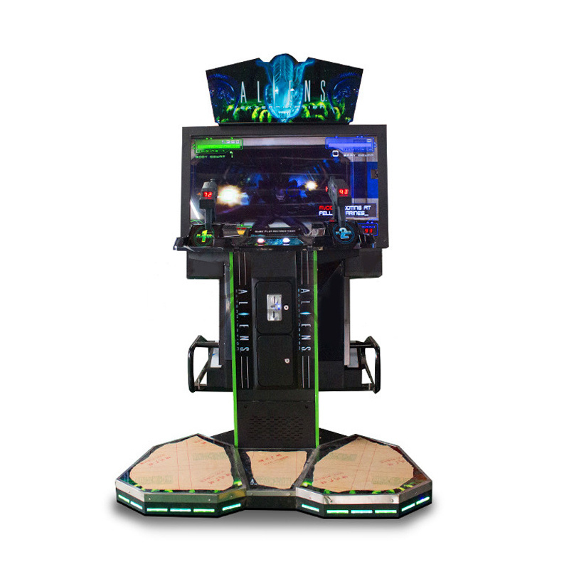 Coin operated game simulation arcade shooting game 52-inch aliens extermination gun shooting machine