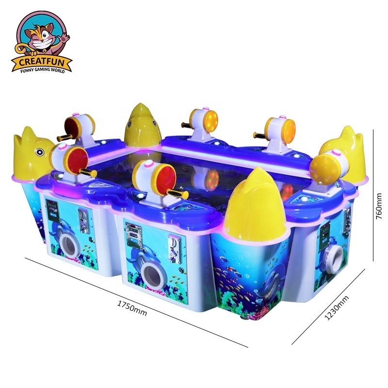 55 Inch Arcade Game Ocean Hunting fishing 6 Players Fish game Machine for Children