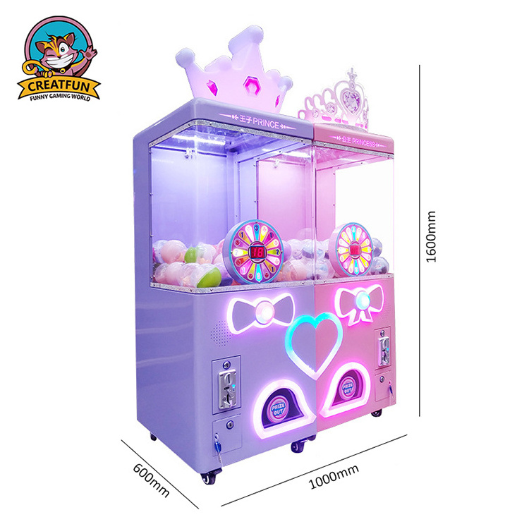 Coin operated big prince princess modeling capsule gashapon vending machine