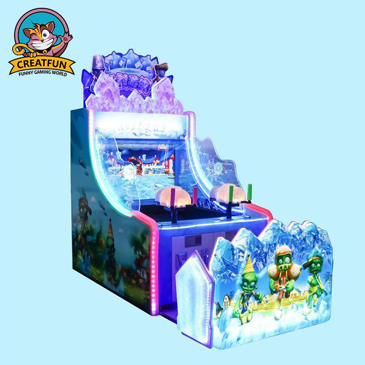 2 players Coin  Arcade Video Game Machine Water Shooting ticket Redemption Game Machine