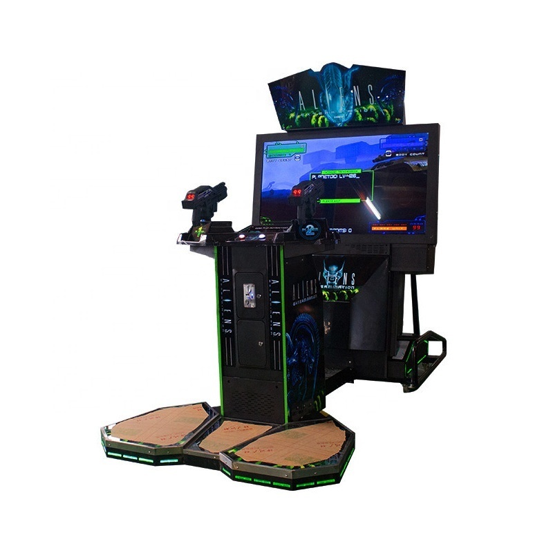 Coin operated game simulation arcade shooting game 52-inch aliens extermination gun shooting machine