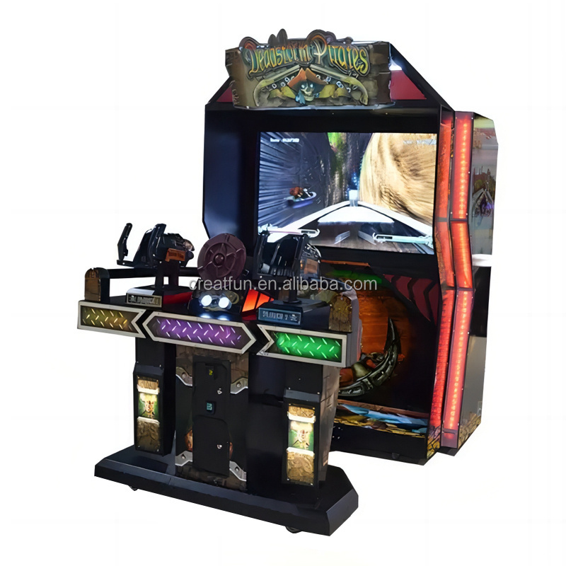 55inch LCD Arcade Game Center Shooting Simulator Machine Coin Operated Dead Storm Pirate Gun Shooting Machine