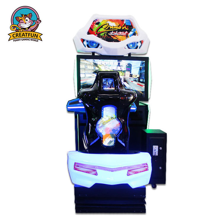 arcade race driving simulator 55inch luxury old school outrun racing game machine for game zone