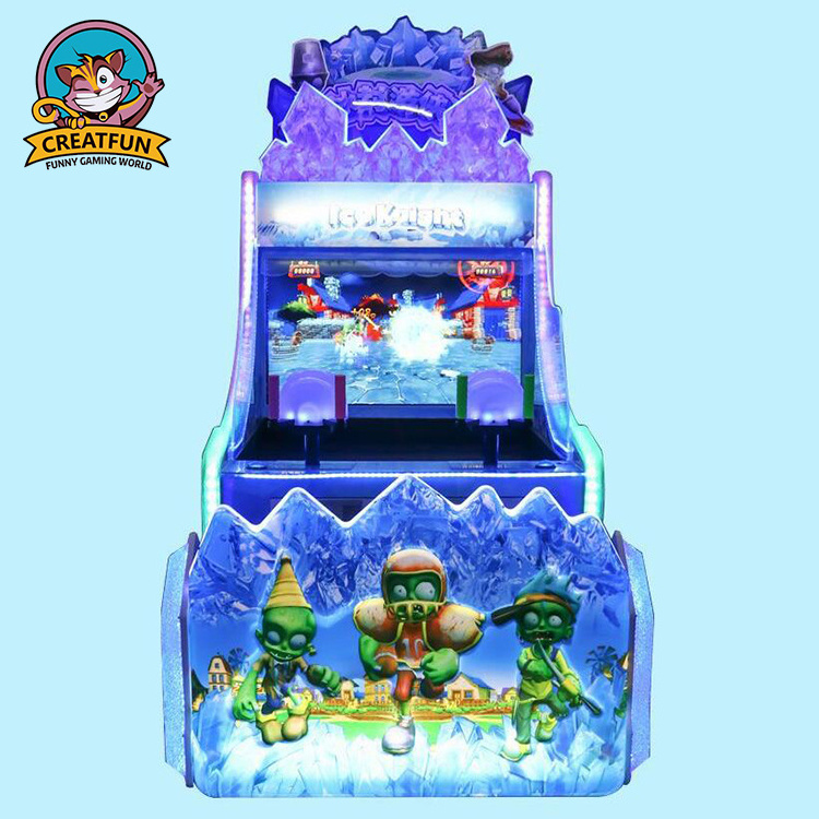 2 players Coin  Arcade Video Game Machine Water Shooting ticket Redemption Game Machine