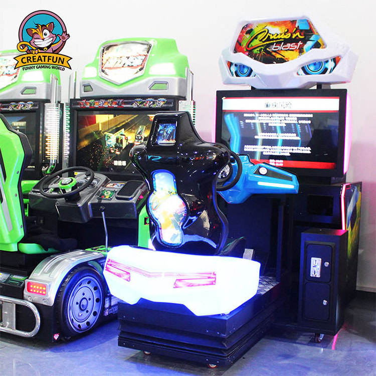 arcade race driving simulator 55inch luxury old school outrun racing game machine for game zone