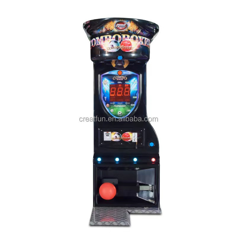 Coin Operated Sport Boxer Punch Bag Arcade Big Boxing Punching Electronic Game Machine