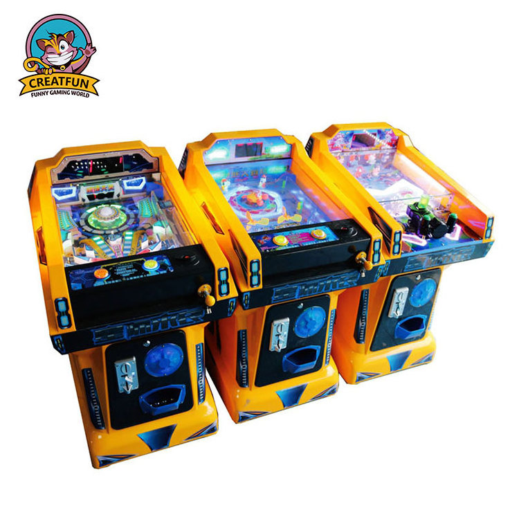 Coin operated kids push arcade games machine mini Chinese pinball machine