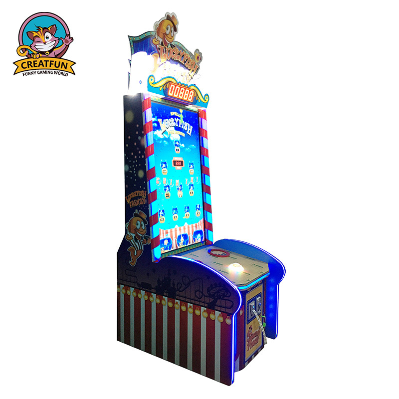 Kids Lottery ticket redemption Funny lucky fish coin operated Game Machine for sale