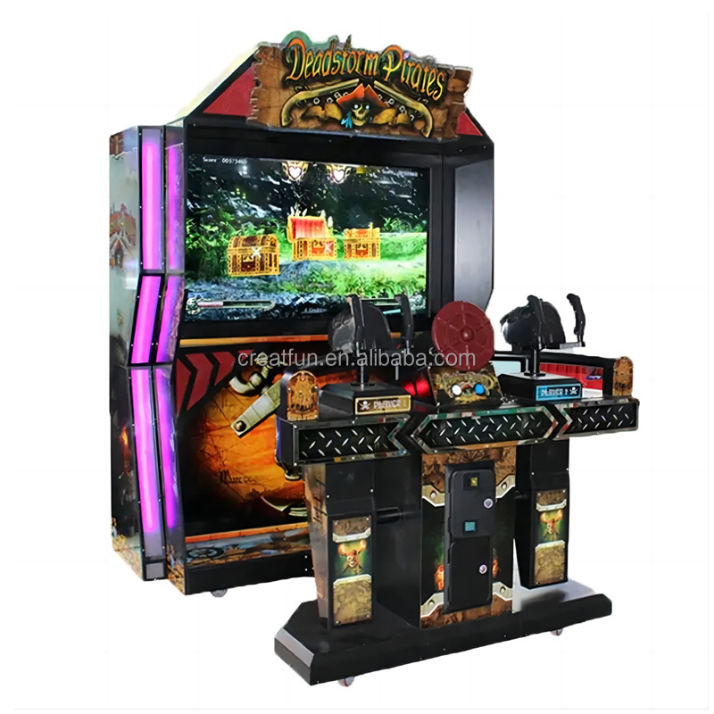 55inch LCD Arcade Game Center Shooting Simulator Machine Coin Operated Dead Storm Pirate Gun Shooting Machine