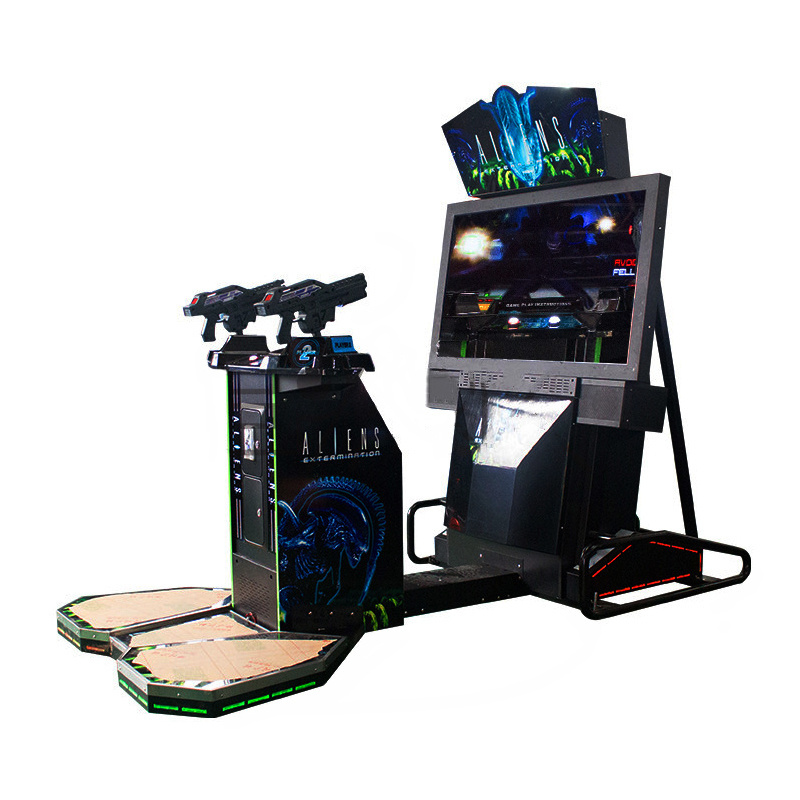 Coin operated game simulation arcade shooting game 52-inch aliens extermination gun shooting machine