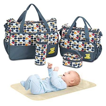 Luxury blank diaper changing bag mom bag baby caddy bag for mummy mom